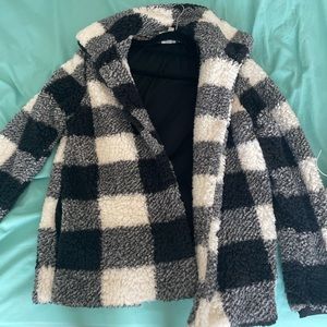 Target women’s fuzzy flannel button up